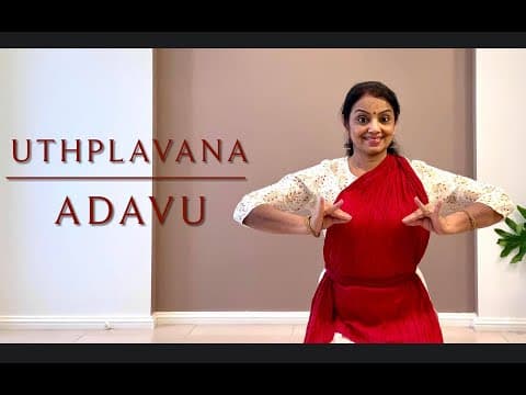 Bharatanatyam - lesson 17 - learn adavus or steps - uthplavana adavu 1, 2 & 3