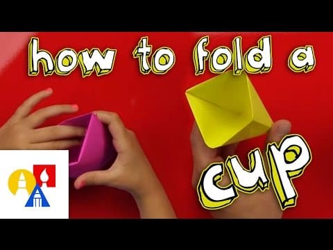 How to fold an origami cup