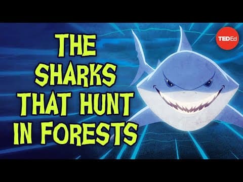 How do sharks hunt in forests