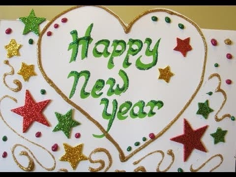 How To Make Handmade Cards - New Year Card