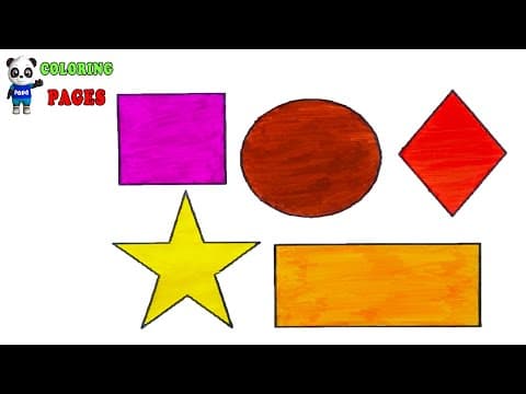 Shapes Coloring Pages-Learn Shapes with colouring-Coloring Pages For Kids