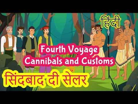 Sinbad fourth voyage - sinbad the sailor and his voyages - fairy tales in hindi - pebbles hindi