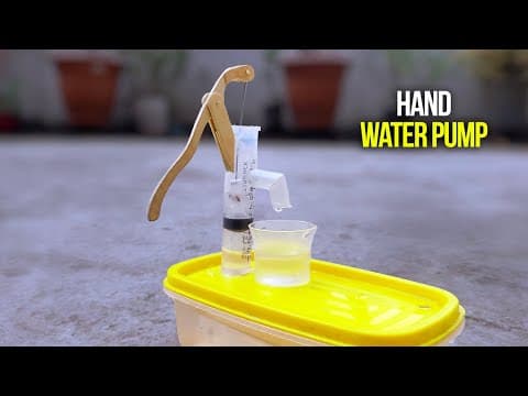 How to Make a Hand Water Pump | How To Make a mini Tube well | School Science project