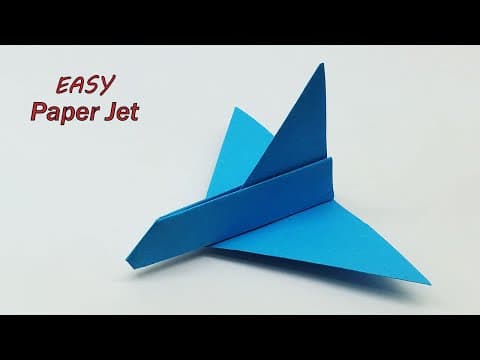 How To Make a Easy Paper Jet Airplane - Cool Paper Jet Plane
