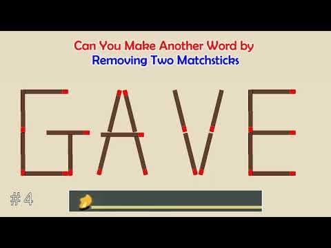 Can you make another word from the existing one? | Matchstick Word Puzzles #139 | Brain Teaser