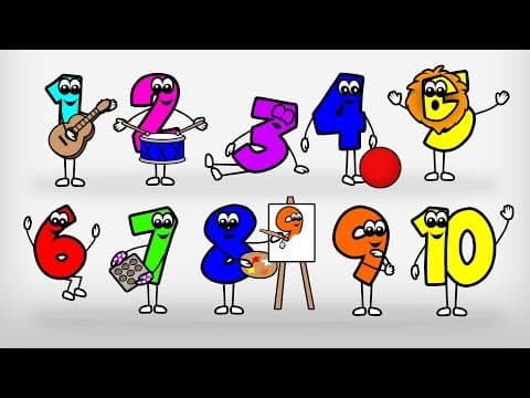 Counting 1-10 song for kids - learn to count 1-10 - numbers for kids 1 to 10 for preschool