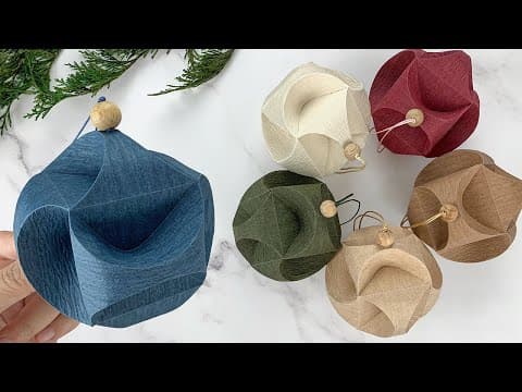 Christmas Crafts|DIY Christmas Orb Decoration|Triskele Paper Balls Tutorial - YouTube