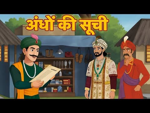 अंधों की सूची | Akbar Birbal Story in Hindi | अकबर-बीरबल की मजेदार कहानी