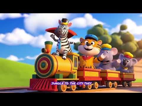 The Animals on the TRAIN | Nursery Rhymes