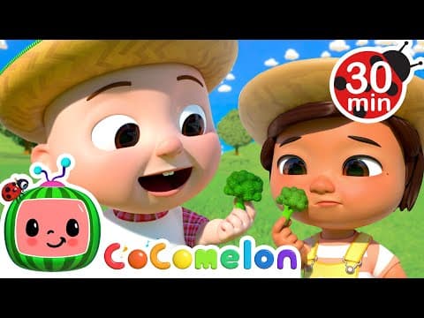 Yes Yes Vegetables with Farm Animals MORE CoComelon Nursery Rhymes Kids Songs