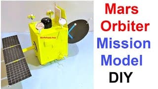 Mars Orbiter Mission model making using cardboard | DIY | Science project
