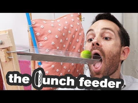The Lunch Feeder, a Rube Goldberg machine for the office