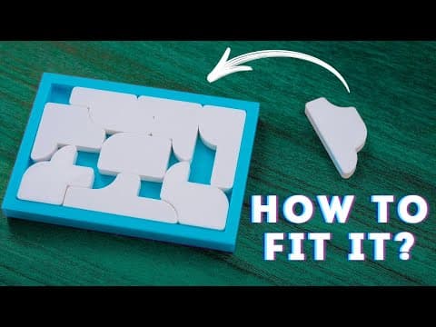 Impossible 3D printed ice puzzle - How to fit the last piece