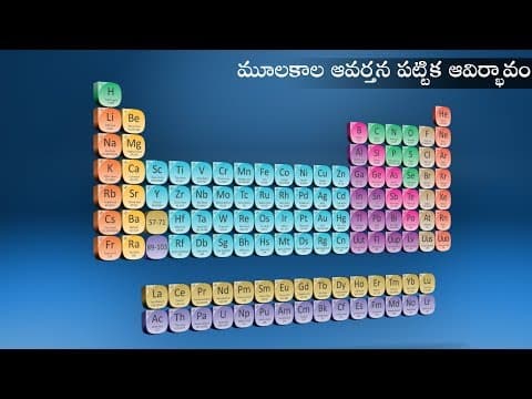 మూలకాల ఆవర్తన పట్టిక | Genesis of Periodic Classification | Periodic table