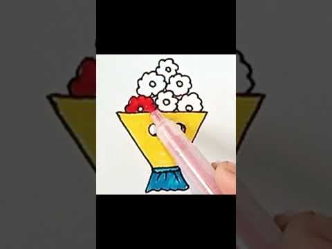 Cute flowers coloring pages