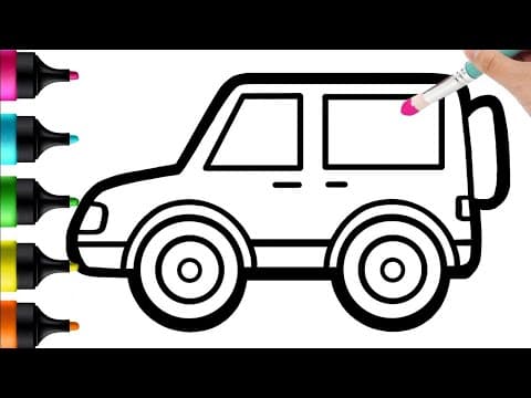 Draw, Paint & Color Cars: Fun Art for Kids & Toddlers