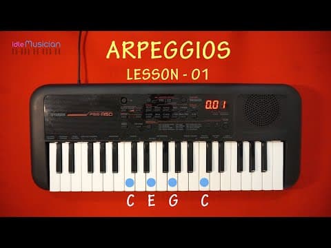 Arpeggios కీబోర్డ్ లో ఎలా ప్రాక్టీస్ చేయాలి? - Lesson 1