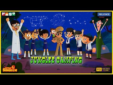 Junglee Camping | Little Singham vs JJ’s Midnight Scare | Pogo TV | Kids Cartoon