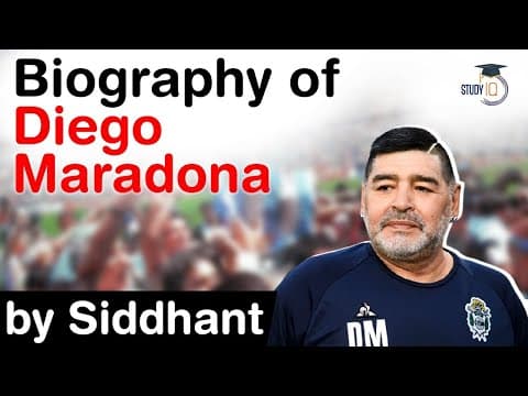 Biography of Diego Maradona - One of the greatest football players of all time from Argentina