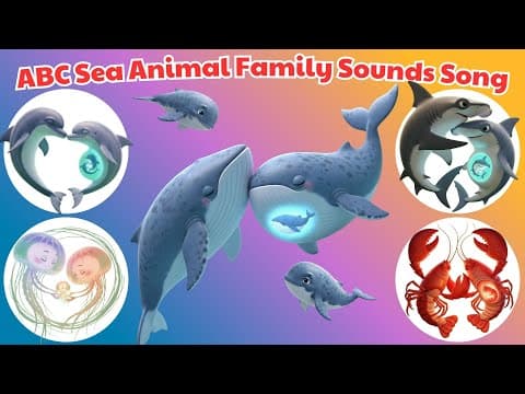 🐠 ABC Sea Animal Family Song 🌊 Mommy & Daddy Visit Doctor - Happy Baby Ocean Life 💙🐳🐙