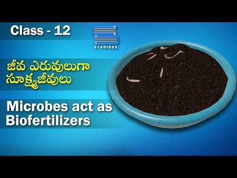 సూక్ష్మజీవులు – Microbes act as Biofertilizers | Microbes in Human Welfare | Biology