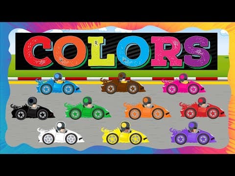 Colors for Kids | Learn Colors with Toy Cars | Paint It, Race It!