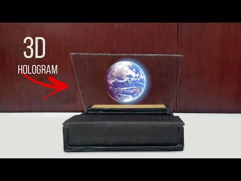 How to make Transparent Hologram Screen | Hologram Projector | Easy Science Project