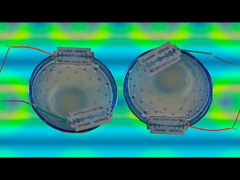 Free Energy Electric Power using Razor Blades