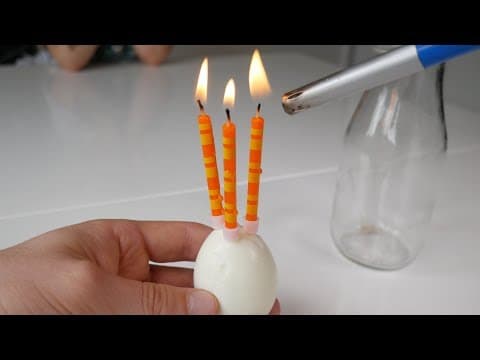 Egg in a Bottle Experiment Upside Down