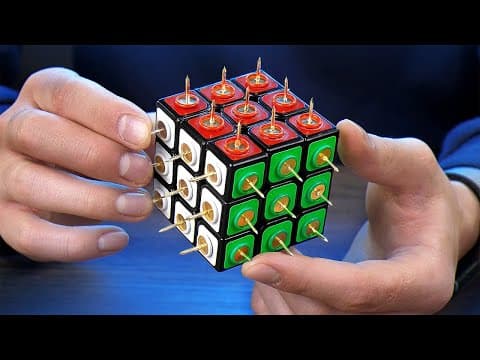 I made the most dangerous Rubik’s Cube and try to solve it