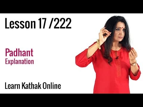Padhant - How to say the bols (recitation) - Learn Kathak for Beginners | Lesson 17