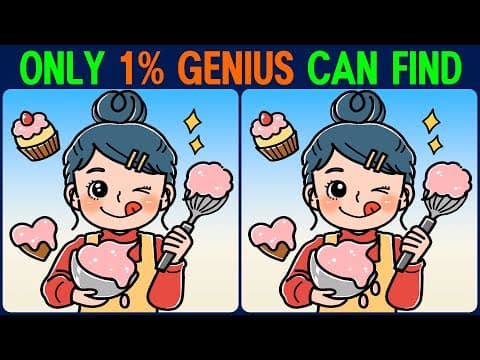 【Find the Difference】 Can you spot all the differences? Try it!