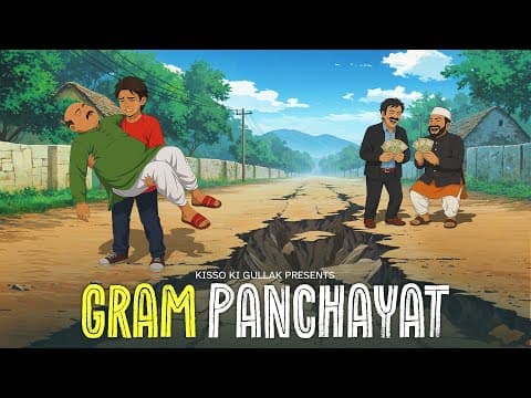 और एक पंचायत की कहानी | The Panchayat’s Quest for a Road: An Epic Hindi Cartoon Adventure