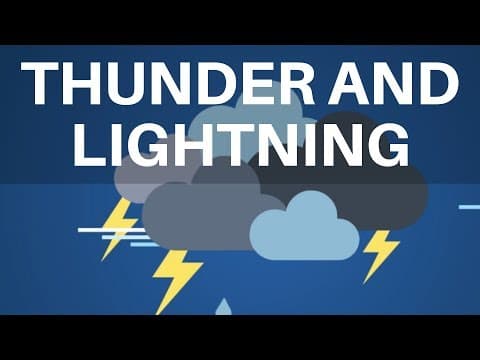 Weather Facts for Kids - What is Thunder and Lightning? - Weather for kids - What is a storm?