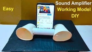 sound amplifier for mobile phone working model science project