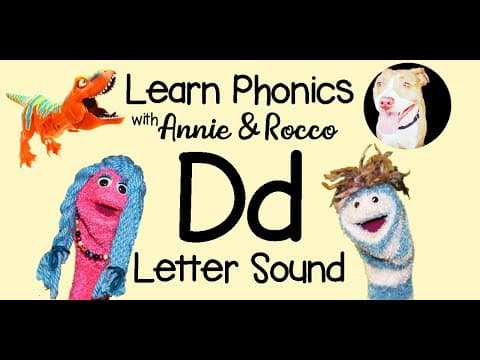Learn Letter Sounds - Letter D | Alphabet Fun Phonics Song | Puppets | Storytime with Annie & Rocco