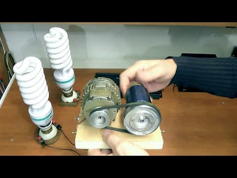 Comparison small alternator 220V & 220V electronic inverter