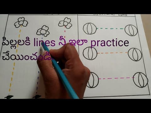 Lines activites - for kids - learn strokes.