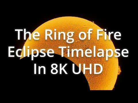 Annular Eclipse 2023, an 8k time-lapse