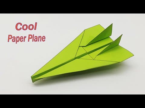 How To Make a Cool Paper Airplane ️ Origami Paper Aircrafts