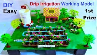 drip irrigation agriculture working model for science project exhibition