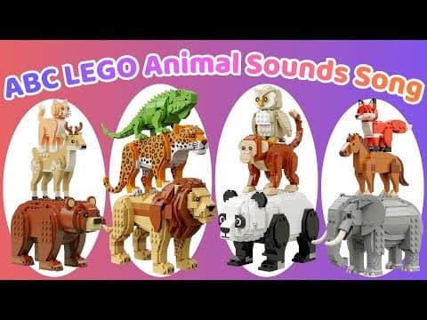 ABC Animal Sounds Song | A to Z LEGO Cube Animals for Kids | Fun Alphabet Learning for Children π§±π¦πΆ