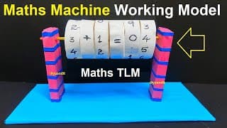 maths machine working model - maths project - maths tlm - simple and easy steps - diy