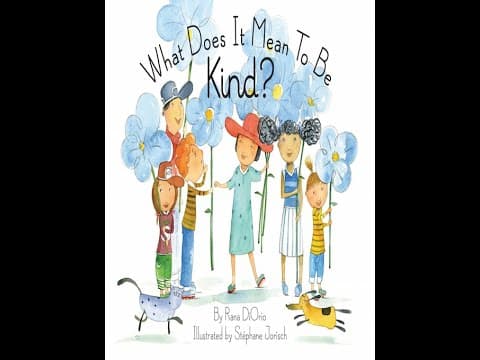 What does it mean to be kind? read along aloud story audio book for children kidsand knowledge