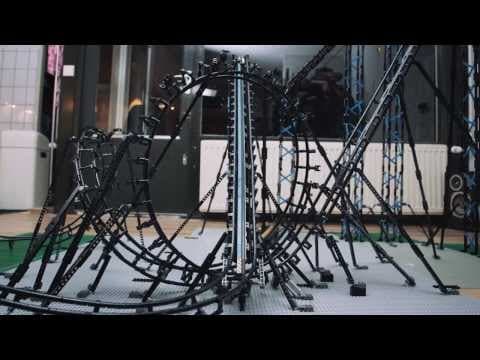 Incredible 100% LEGO Roller Coaster with Corkscrew