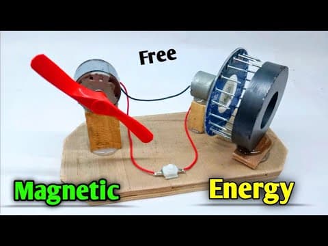 How to make convert energy with mini dc motor and magnets