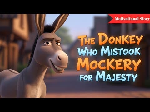 A Donkey Who Thought He Was A King | Motivational Story in English.