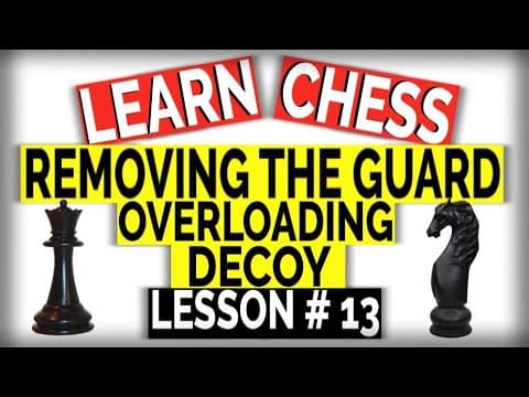 Basic Chess Tactics-Overloading, Decoy, and removing the guard in Chess Explained -Chess Rules