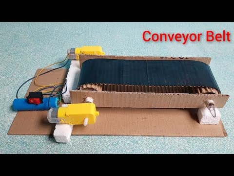 How To Make A Conveyor Belt System At Home || Conveyor Belt Model || Homemade Conveyor Belt