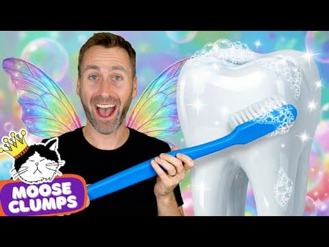 😁 Let's Brush Our Teeth! | Mooseclumps | Kids Educational Learning Songs